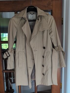 Banana Republic Small Petite Collaboration Olivia Palermo Beige Trench Coat